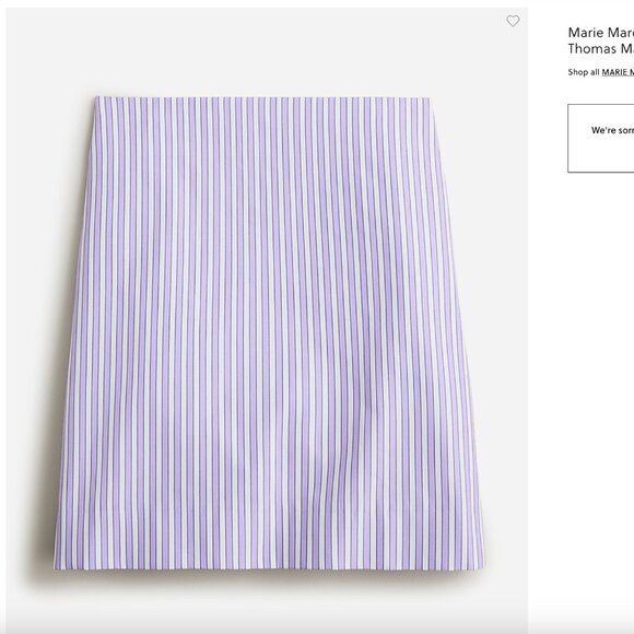 J.crew Marie Marot striped skirt nWT - Picture 1 of 5
